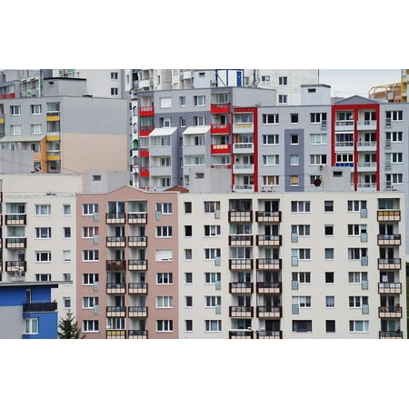 canvas print apartments buildings housing city realtors stretched canvas 10 x