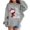 Grey-1, variant on WhouRiu Girls Letter Graphic Pullover Hoodies Kids Autumn Casual Hooded Sweatshirts With Pockets