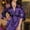 Purple, variant on Abomasnow Women's Short Kimono Robe Sexy Silky Satin Bathrobe Bride Bridesmaids Getting Ready Sleepwear Elegant Vintage Soft Nightgown