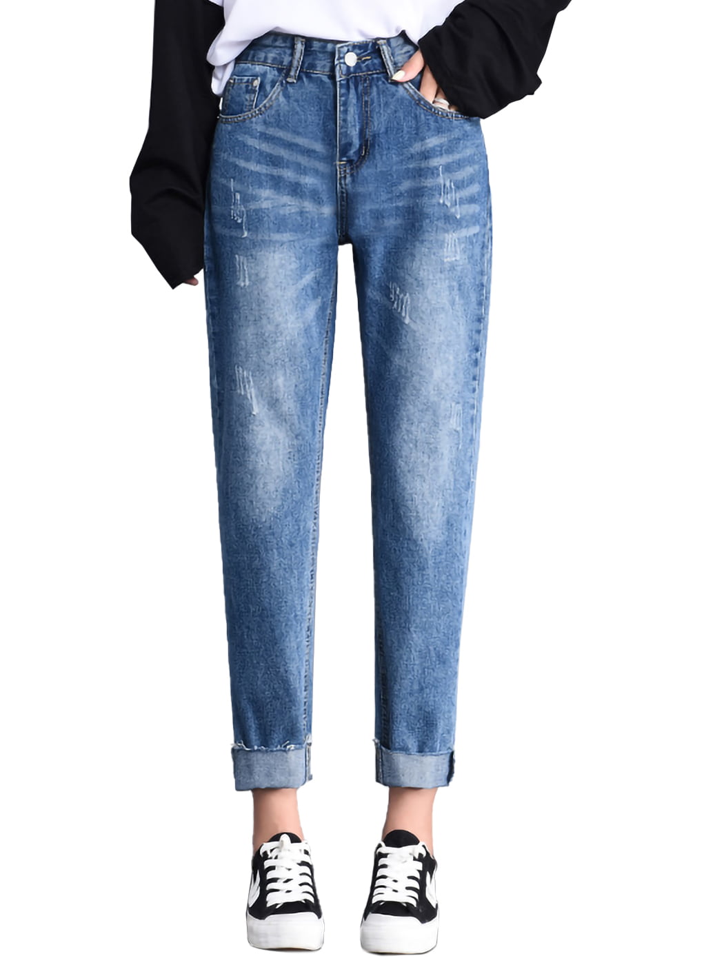 Skinny Jeans Distressed Classic Low Waist Women’s Juniors 