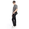 thumbnail image 3 of Jeans Straight Para Hombre con Cinco Bolsillos y Costuras Marcadas Quarry, 3 of 5
