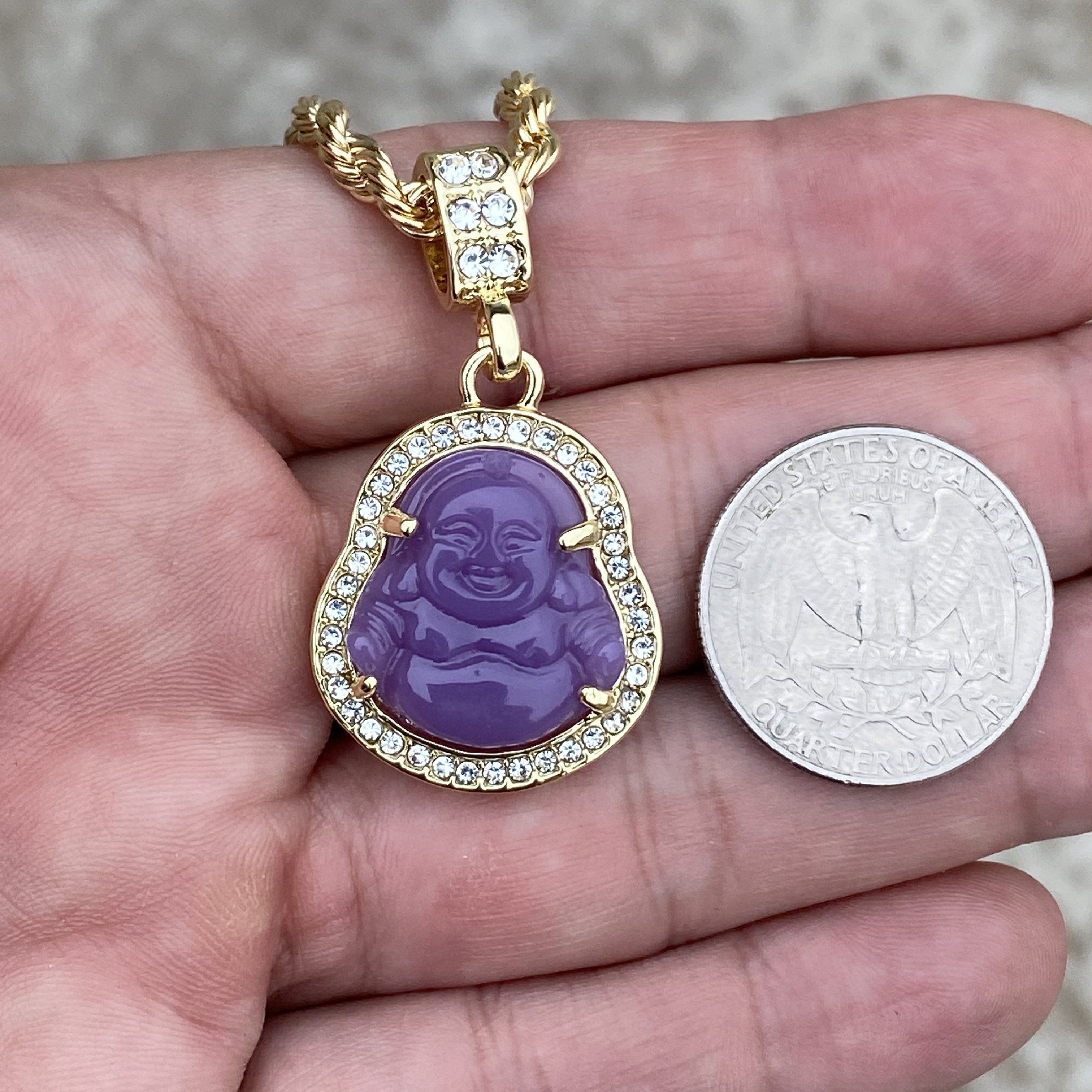 Purple Resin Buddha 1