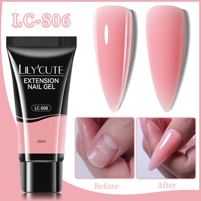 LILYCUTE 8ml/15ml Gel acrílico brillante extensión de dedo Gel de extensión de uñas de plata Soak Off Nail Art Gel barniz todo para manicura Tan Jianjun unisex
