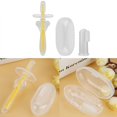 thumbnail image 4 of XYCCA Silicone Baby Safe Finger Toothbrush Set Soft Infant Safe Teeth Cleaner Massager-081901, 4 of 5