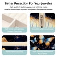 thumbnail image 3 of Butterfly Travel Portable Square Earring Holder with Necklace Holder, Storage Box, and Travel Organizer - Ideal for Girls and Women, 3 of 6