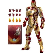 OVONNI 7 Inch Ironman MK42 Action Figure,Exquisite Painting Collectible Figure with Lots of Accessories (1/10 Scale)