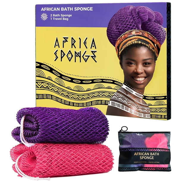 Esponja de red africana Body Scrubber RelaxScene, 2 piezas