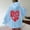 Sky Blue, variant on Up To 50% Off Women Hoodies Women's Long Sleeved More Self Love Letter Printed Hoodie Hoodie Hoodie