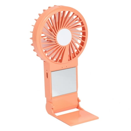 

Portable Mini Fan Handheld USB Chargeable Desktop Fans 3 Mode Adjustable Summer for Outdoor Travel Office-Orange