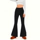 thumbnail image 2 of Amzcrzy Pantalones Acampanados Para Mujer Pantalones De Yoga Elásticos, De Pierna Ancha Y Cintura Alta, De Color Liso, Que Controlan El Abdomen Pantalones Ligeros Y Suaves Para Mujer S-2XL Negro, 2 of 6