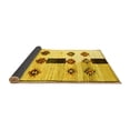 thumbnail image 2 of Ahgly Company Indoor Square Southwestern Yellow Country Area Rugs, 3' Square, 2 of 4