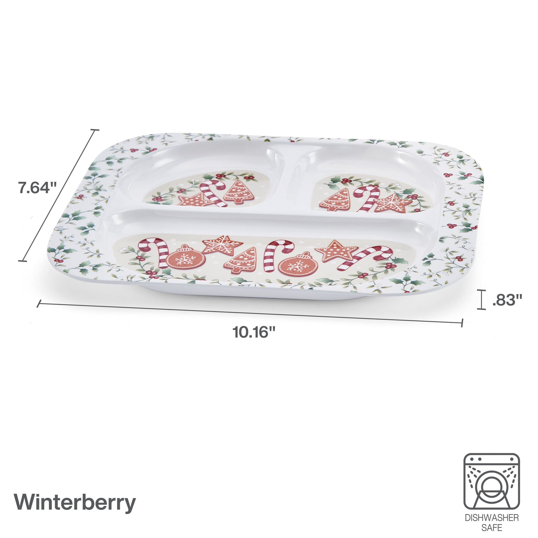 Pfaltzgraff Winterberry Cookie Melamine Tray Set of 4