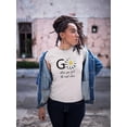 thumbnail image 2 of Go Daisies Positive Quote T-Shirt Women -Image by Shutterstock, Female 4X-Large, 2 of 4