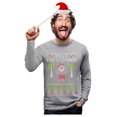 thumbnail image 1 of Tstars Mens Ugly Christmas Sweater Mele Kalikimaka Hawaiian Santa Themed Christmas Gift Funny Humor Holiday Shirts Xmas Party Christmas Gifts for Him Long Sleeve T Shirt Ugly Xmas Sweater, 1 of 8