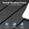 thumbnail image 4 of Crestlive Products Expandable Aluminum Outdoor Patio Dining Table for 6-10, Extendable 53" to 106", Weather-Resistant, 4 of 6