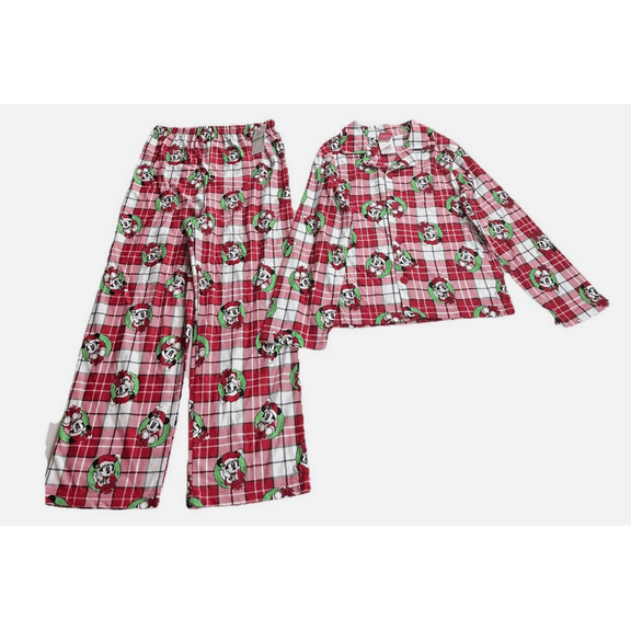 Disney Mickey & Minnie Mouse Holiday 2 Piece Christmas Set - Size 10