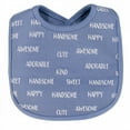 thumbnail image 3 of Hudson Baby Infant Boy Cotton Bib and Sock Set 5pk, Voted Most Handsome, One Size, 3 of 6