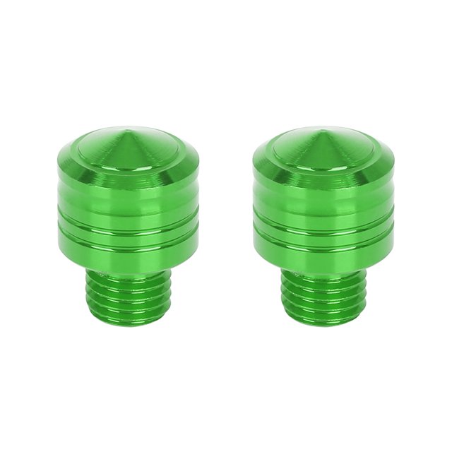 Unique Bargains 2pcs 10mm Moto Moto Miroir Trou Bouchon Inverse Vis Orange Universel