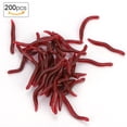 thumbnail image 1 of Appât de Pêche, Appât Mou, Caoutchouc Rouge Durable Respectueux de l'Environnement 4cm pour la Pêche, 1 of 8