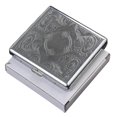 thumbnail image 1 of Stainless Steel Embossed Cigarettes Case Portable Drop-resistance Cigarettes Dispenser, 1 of 5