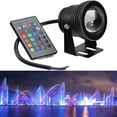 thumbnail image 2 of Pool Source LED Lamp Remote Control Underwater Light Color Changing Aquarium Pond Lights (Black Shell RGB) 10 W [Energy Class A], 2 of 5