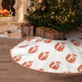 thumbnail image 5 of Fotbe Orange Fox Pattern Christmas Tree Skirt, Tree Skirts Plush Christmas Decorations, Christmas Tree Skirts Xmas Decorations Holiday Party Decor-48", 5 of 6