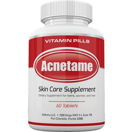 Acnetame- Vitamin Supplements for Acne Treatment, 60 Natural (Best Type Of Zinc Supplement For Acne)