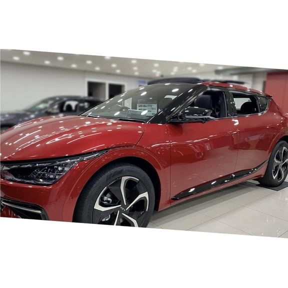 AUTOCLOVER Smoked Black Rain Guards 6pcs Compatible with 2022-2025 EV6