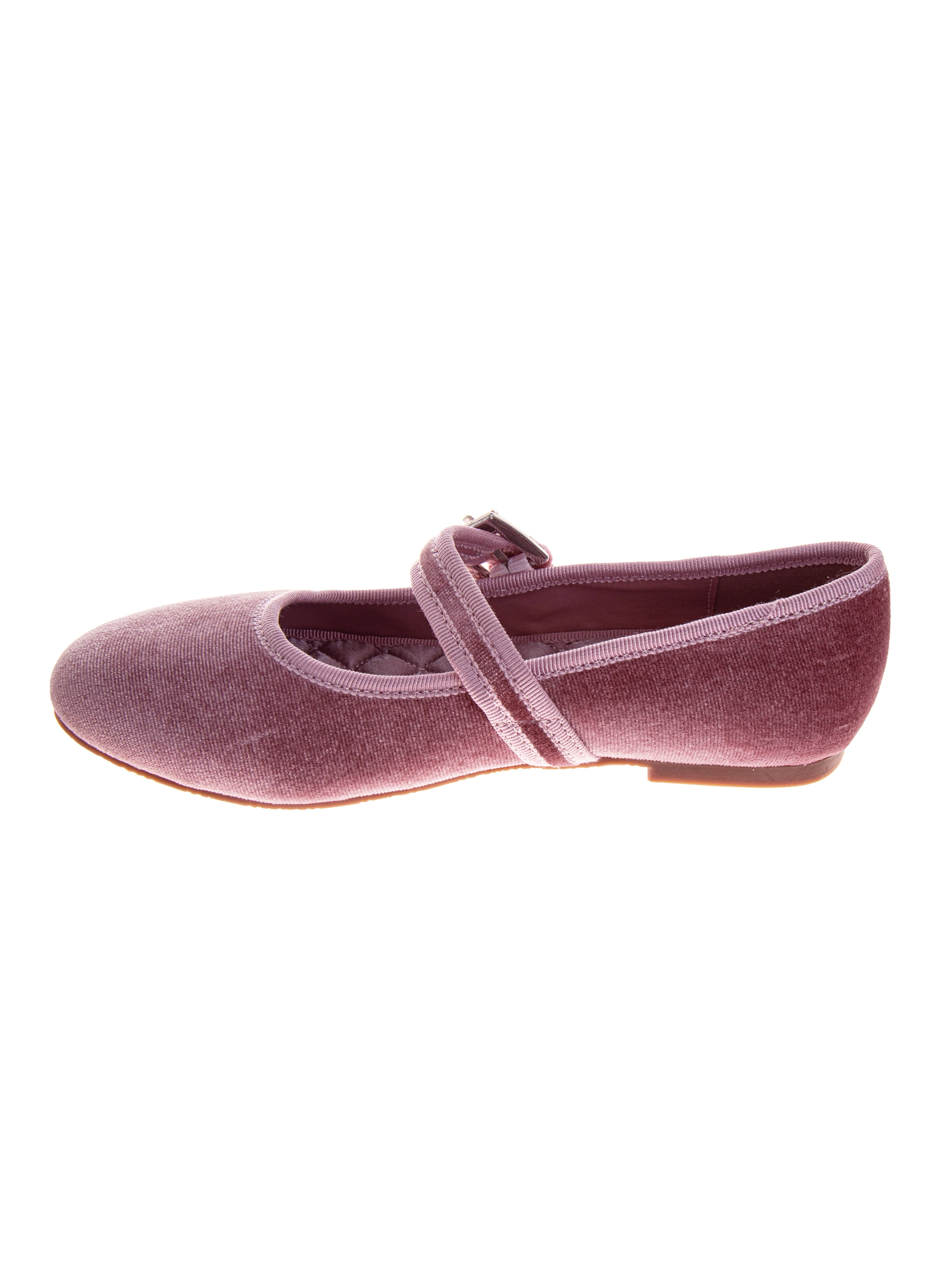 Badgley Mischka Little Girls Velvet Ballet Flats