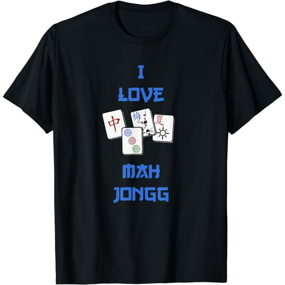 I Love Mah Jong-Lucky No Jokers Fun Tile Game Chinese Jewish T-Shirt