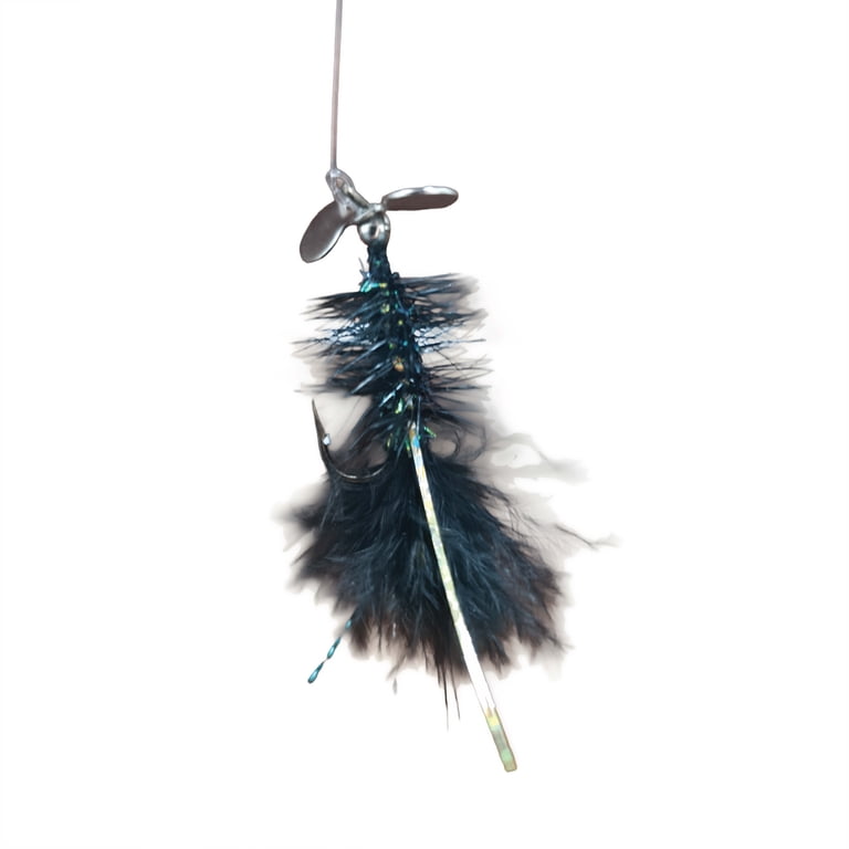 black fly fishing lures Rowley's Pitching Leech The Pitching Leech is also an excellent cast and retrieve pattern. Bead Flashabou Bugger - Black