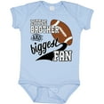 thumbnail image 3 of Inktastic Little Brother and Biggest Fan Football Player Boys Baby Bodysuit, 3 of 5