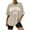 Beige, variant on Women Oversized T Shirt New York Printed Round Neck Drop Shoulder Tops 2026 Trendy Short Sleeve Tees