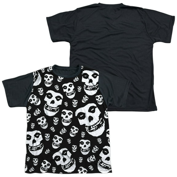 Misfits - Fiends All Over - Youth Short Sleeve Black Back Shirt - X-Large