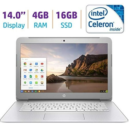 HP Premium High Performance 14 inch Chromebook Full HD 1080p IPS display, Intel Celeron Quad-Core Processor, 4GB RAM, 16GB