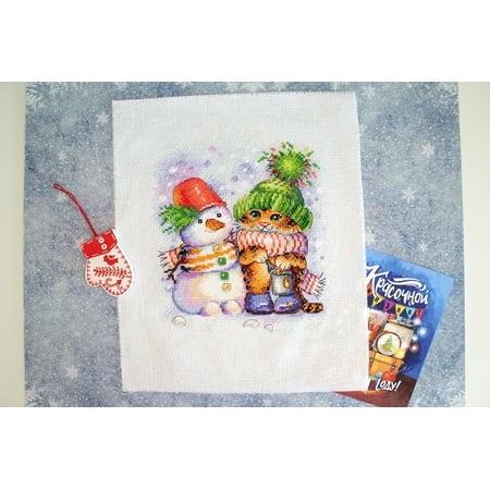 UPC: 4627167306064 | Striped Winter SM-620 Cross stitch kit
