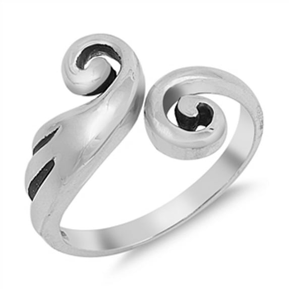 Sterling Silver Women's Ring 925 Band 14mm Jewelry Female Male Unisex Size 5