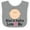 Heather and White, variant on Inktastic Mimi and Poppop Love Me Grandchild Boys or Girls Baby Bib