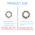 thumbnail image 3 of CHOK4Pcs Roulements de Moyeu de Roue Ensemble d'Accessoires de Vélo Roulements de Moyeu de Roue en Métal Roulements à Billes de Vélo, 3 of 3
