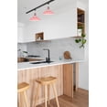 thumbnail image 6 of FSLiving H-Type Track Lighting E26 Base Industrial Adjustable Angle Lamp Pink Metal Shade with Red Bronze Socket Track Light Fixture for Slope Ceiling Gimbal,Bulb and Track Not Included - 1 Light, 6 of 6