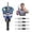 Blue, variant on Two-Flute Counterbore with Depth Stop, Countersink Drill Bits Set, Four-Flute Tapered Drill Bits and Adjustable Depth Stop Collar, Wood Countersink Bit with Wrench for 82 Degree Woodworking (Blue)