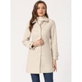 thumbnail image 2 of Allegra K Chaqueta De Invierno Con Cuello Peter Pan Para Mujer Beige M, 2 of 6