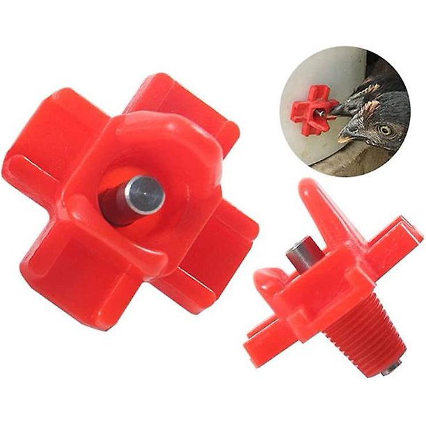 Bebedero para pollos, alimentador de gallinas con pezón de agua, suministros automáticos para aves de corral, dispensador de agua para patos de montaje lateral Horizontal, 10 Uds. Banban LingWen 8390612781780