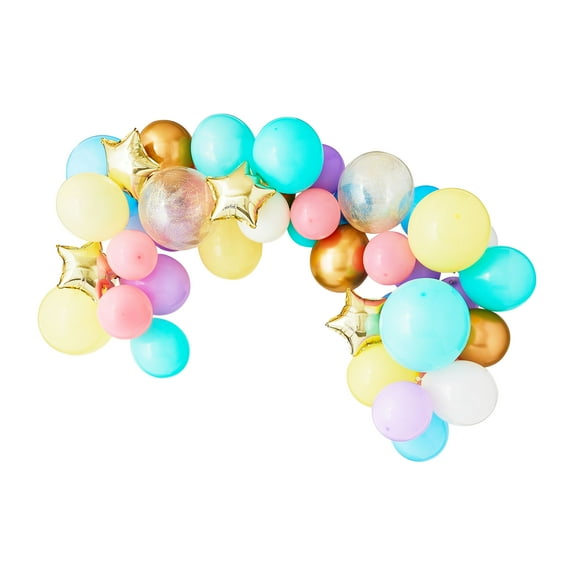 Pastel/Gold Foil Balloon Garland, 49 Pieces, by Way To Celebrate