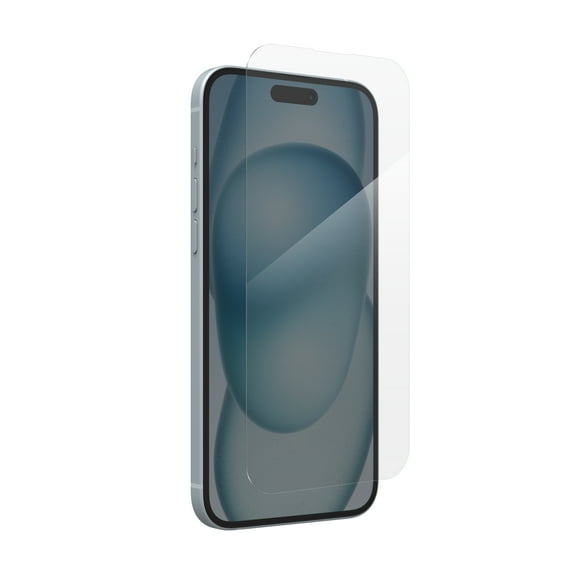 ZAGG InvisibleShield – Apple iPhone 15 Plus Glass Shield Clear Screen Protector, Easy Installation with Precise Install Tray, 3x Stronger Glass, Impact & Scratch Protection