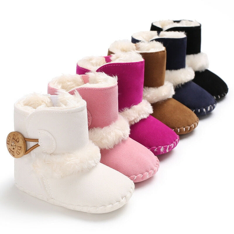 Baby Winter Snow Boots Premium Knit Anti-Slip Soft Sole Girls Boys Infant Prewalker Crib Shoes Best Gifts