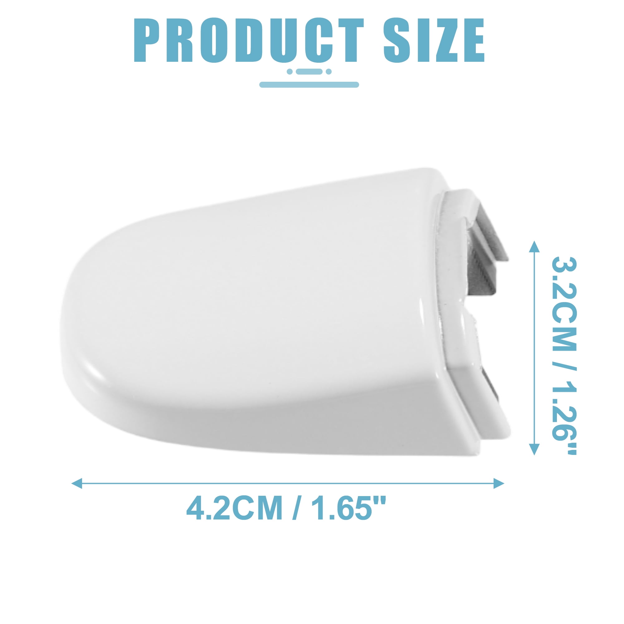 Unique Bargains Exterior Door Handle Lock Cover Cap White for Volkswagen Jetta