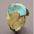 thumbnail image 2 of Teardrop Ring Gold Electroplated Alloy European Design Elegant Fashion Ring Gift For Her Party Accessory Shine, 2 of 2
