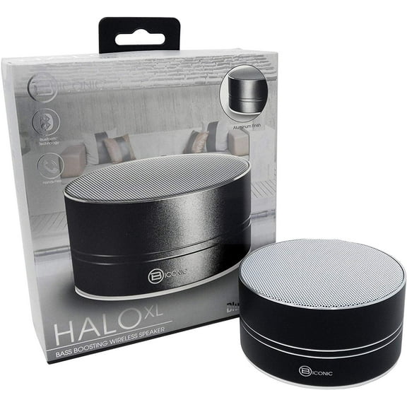 B Iconic Biconic Halo XL Portable Wireless Speaker, Black