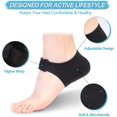 thumbnail image 2 of Thicker Heel Cushion Cups for Heel Pain Relief, Plantar Fasciitis & Heel Spur Support, Inserts for Pressure Sores Black2 L(W:10-13/M:8.5-13) Blac, 2 of 5